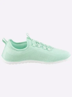 Sneaker mit flacher Gummi-Laufsohle