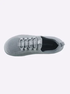 Sneaker mit flacher Gummi-Laufsohle