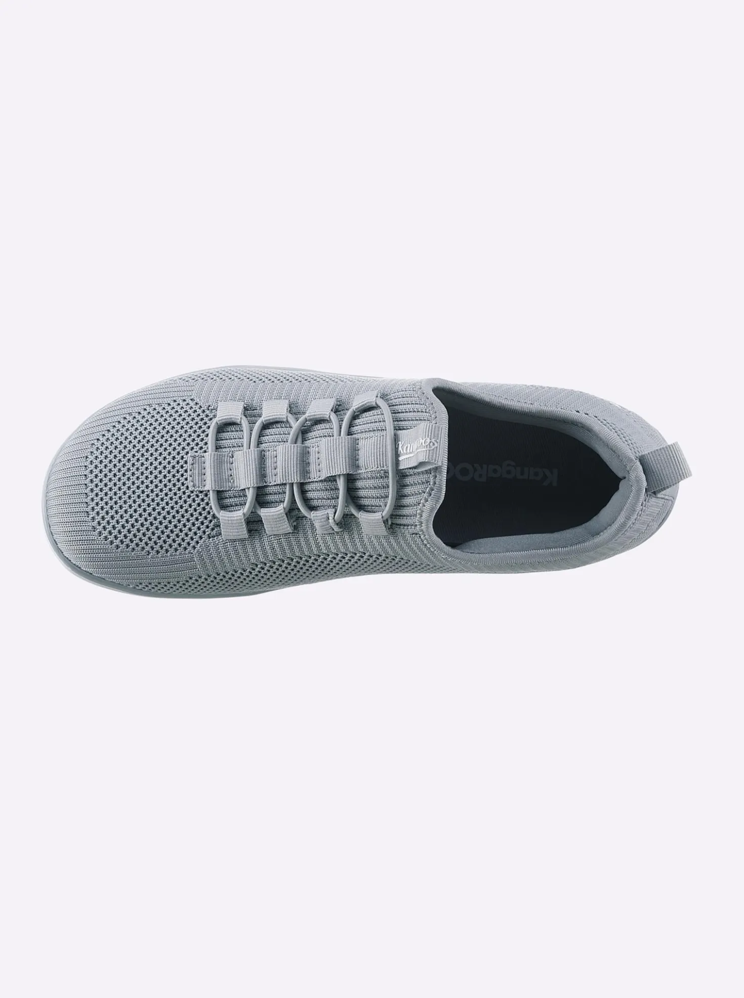 Sneaker mit flacher Gummi-Laufsohle