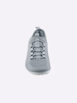 Sneaker mit flacher Gummi-Laufsohle