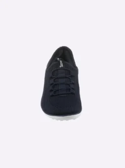 Sneaker mit flacher Gummi-Laufsohle