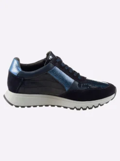Sneaker mit Metallic-Akzenten