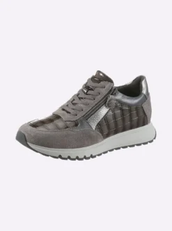 Sneaker mit Metallic-Akzenten