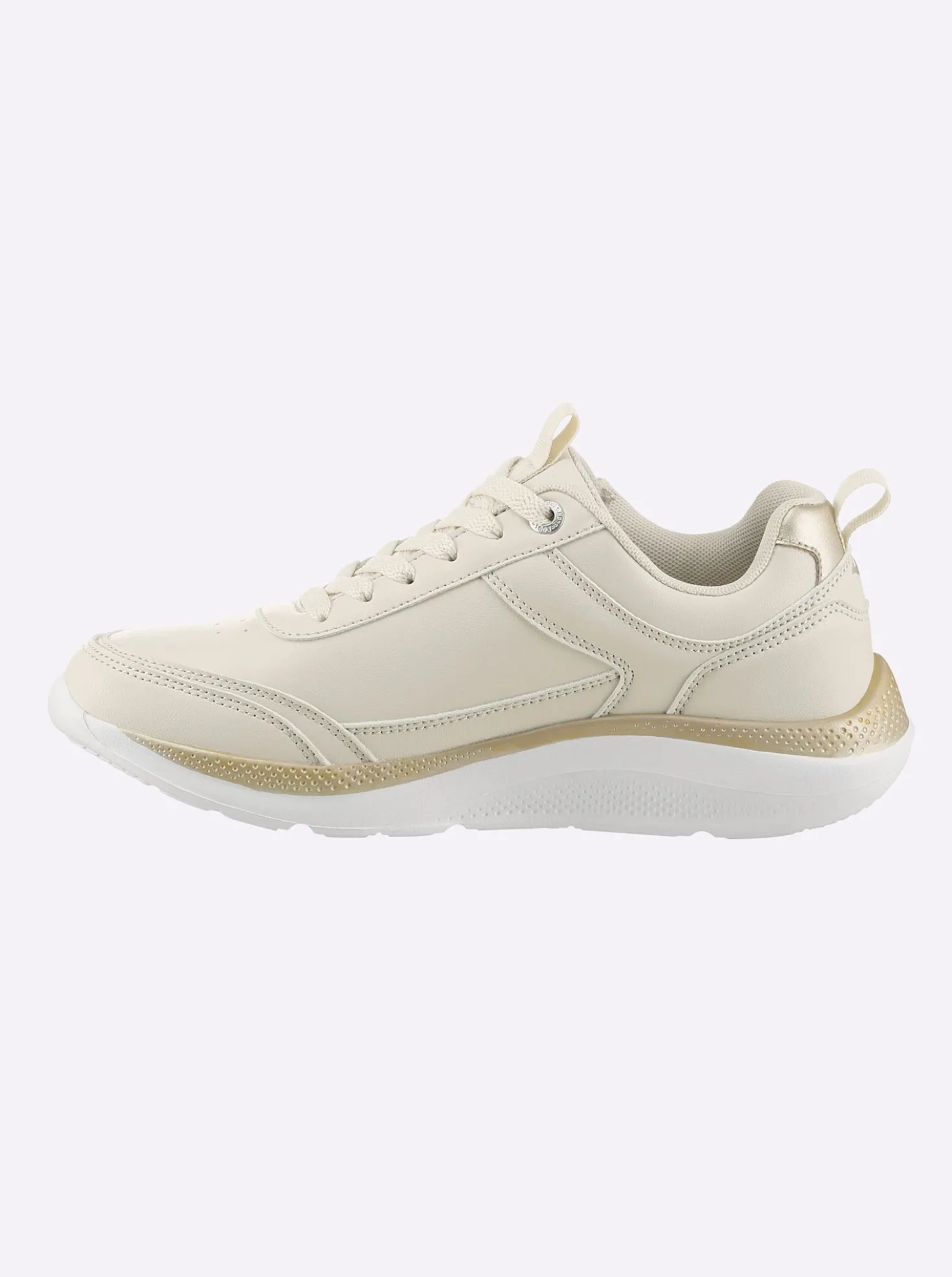 Sneaker mit metallisch schimmernden Akzenten