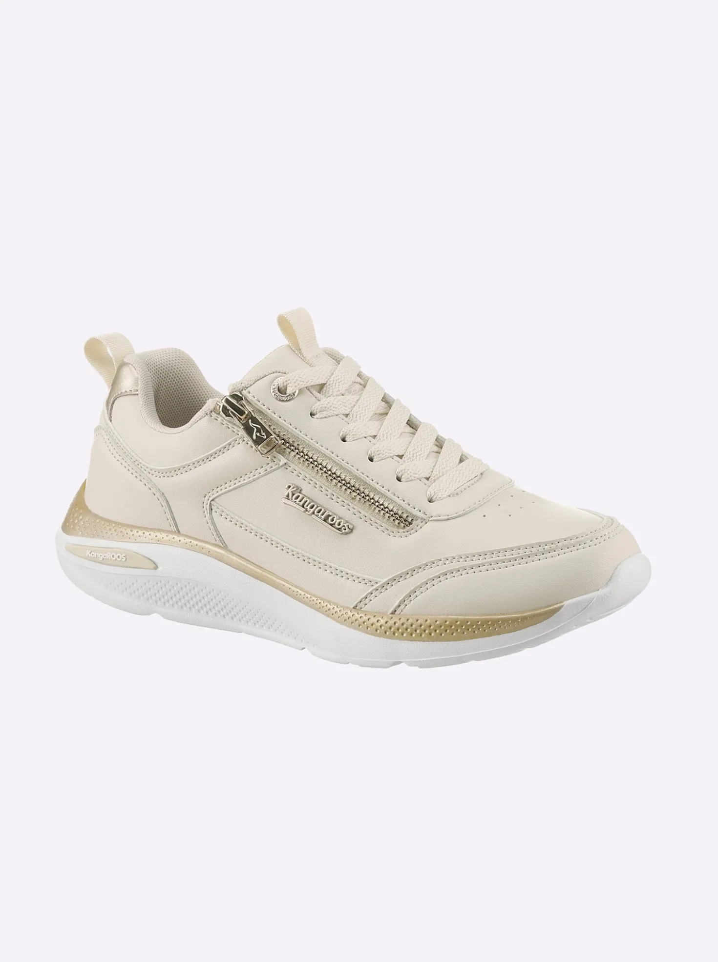 Sneaker mit metallisch schimmernden Akzenten