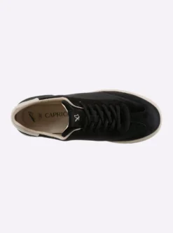 Sneaker mit Velours- & Glattleder
