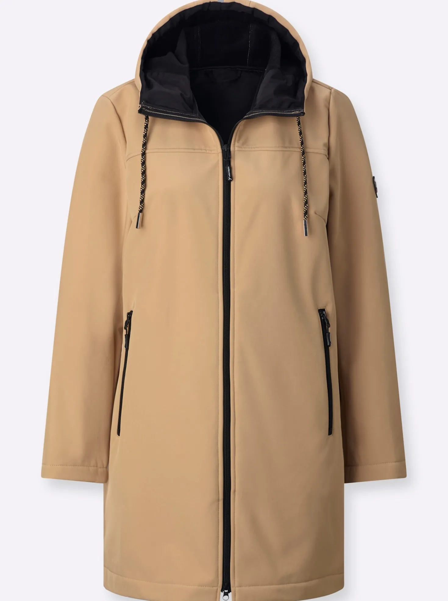 Softshelljacke mit reflektierenden Streifen