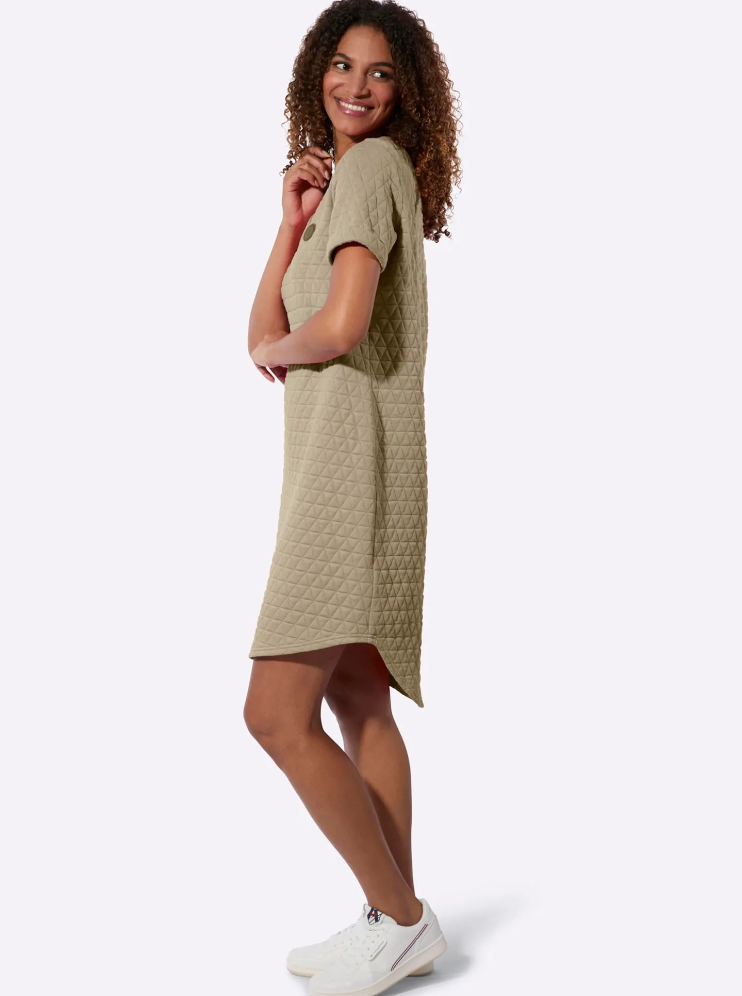 Sommerkleid im Jacquard-Muster