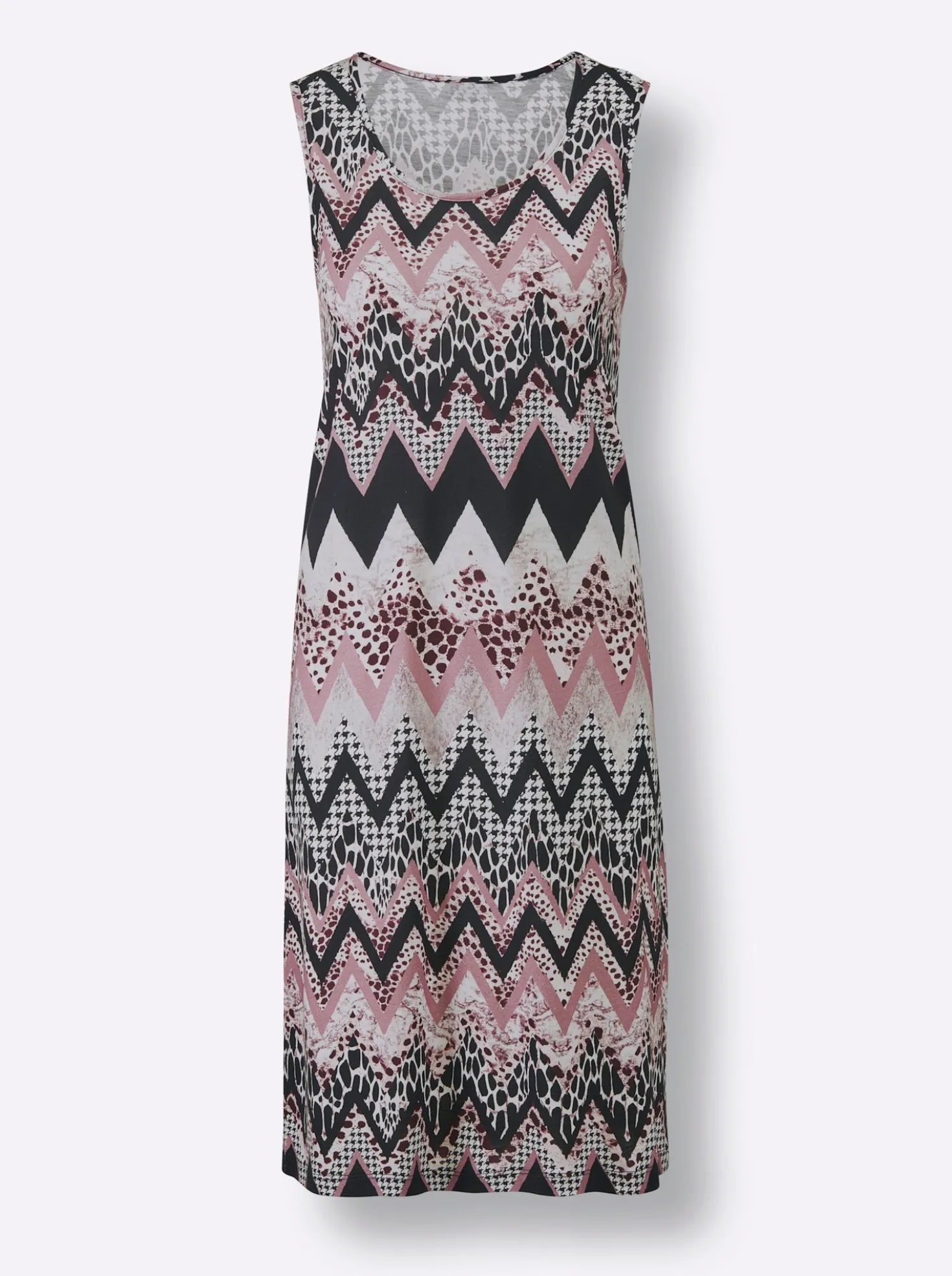 Sommerkleid im Zick-Zack-Dessin