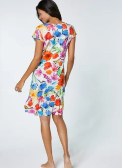 Sommerkleid mit floralem Druck
