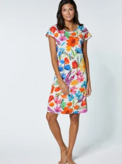 Sommerkleid mit floralem Druck