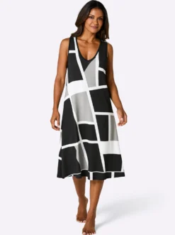 Sommerkleid mit Grafik-Druck
