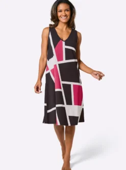 Sommerkleid mit Grafik-Druck