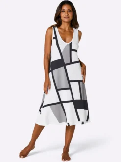 Sommerkleid mit Grafik-Druck