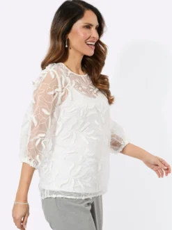 Spitzenbluse inklusive Top