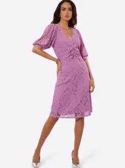 Spitzenkleid mit Reißverschluss im Rücken