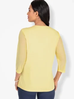 Spitzenshirt blickdicht unterlegt