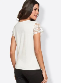 Spitzenshirt mit blickdichten Elementen