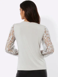 Spitzenshirt mit Lyocell