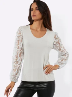 Spitzenshirt mit Lyocell