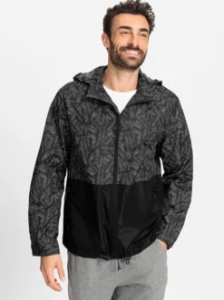 Sportjacke , weitenregulierbar an Kapuze, Ärmeln und Saum