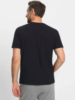 Sportshirt mit einfarbigem Rückenteil