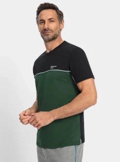 Sportshirt mit einfarbigem Rückenteil