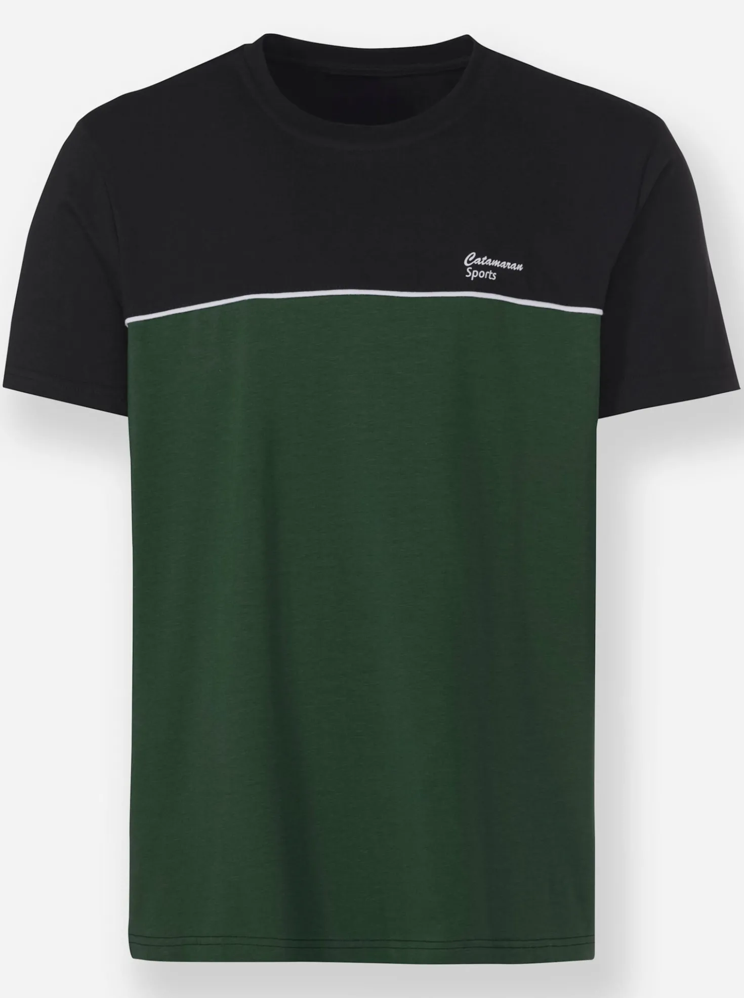 Sportshirt mit einfarbigem Rückenteil