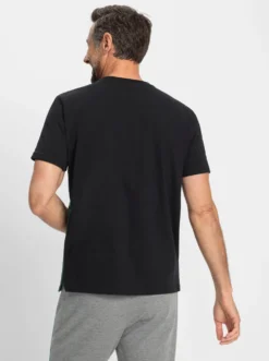 Sportshirt mit einfarbigem Rückenteil