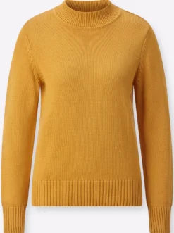 Stehkragenpullover mit Baumwolle