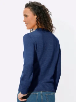 Stehkragenpullover mit Baumwolle