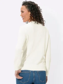 Stehkragenpullover mit Baumwolle