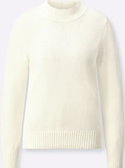 Stehkragenpullover mit Baumwolle