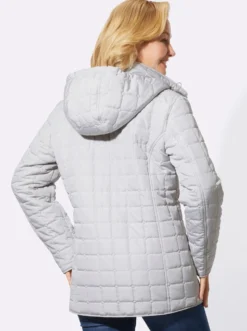 Steppjacke mit abzippbarer Kapuze