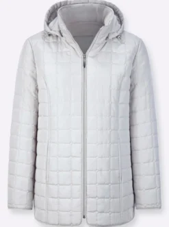 Steppjacke mit abzippbarer Kapuze