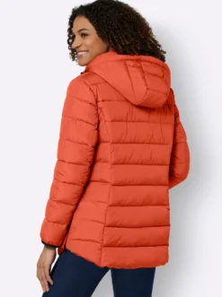 Steppjacke mit elastischer Kontrast-Paspelierung
