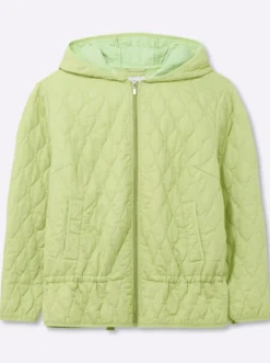 Steppjacke mit Kapuze und Kordelzug