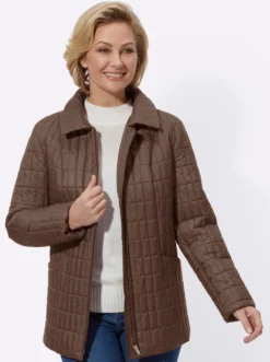 Steppjacke mit knöpfbarer Innentasche