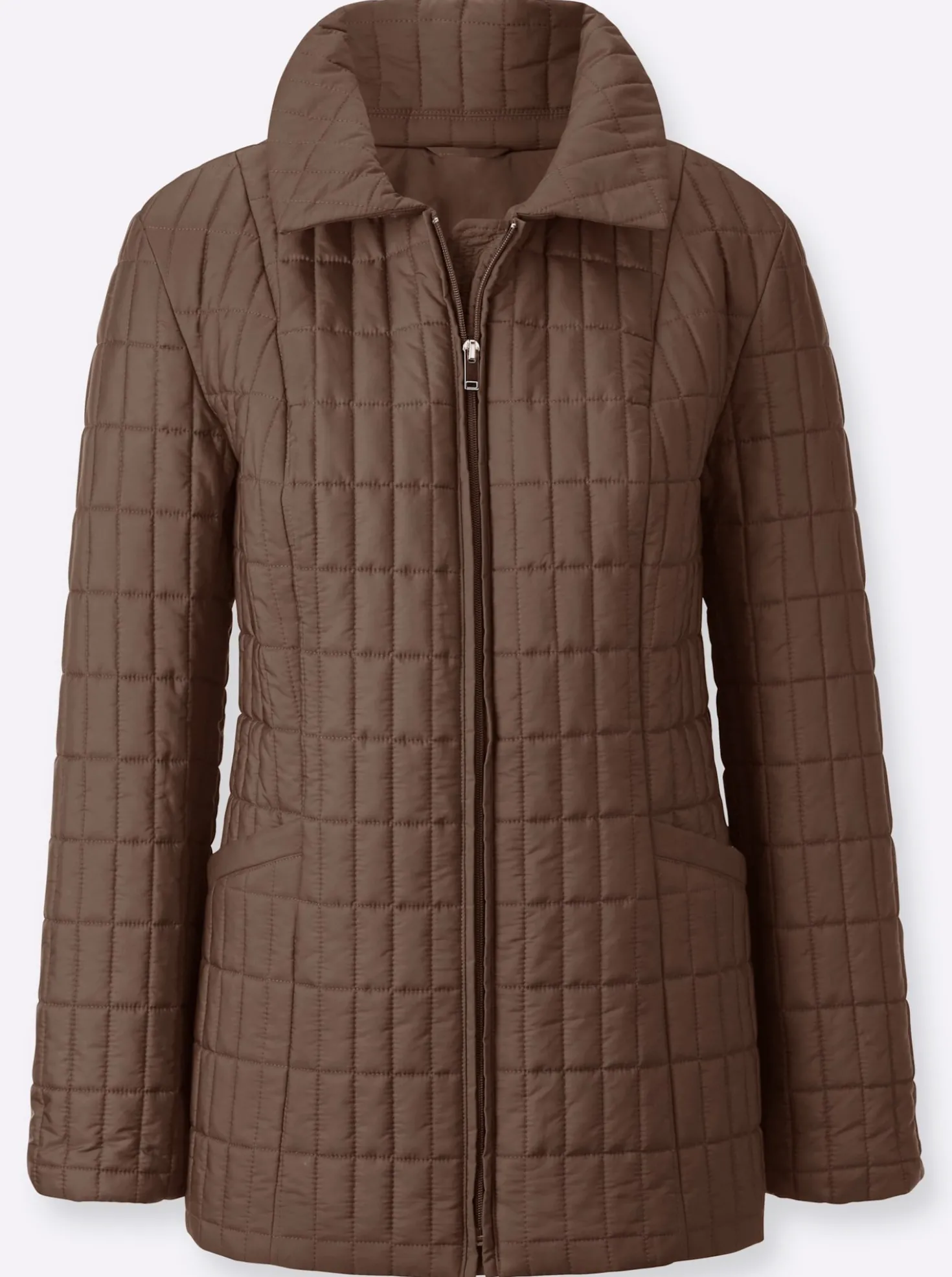 Steppjacke mit knöpfbarer Innentasche