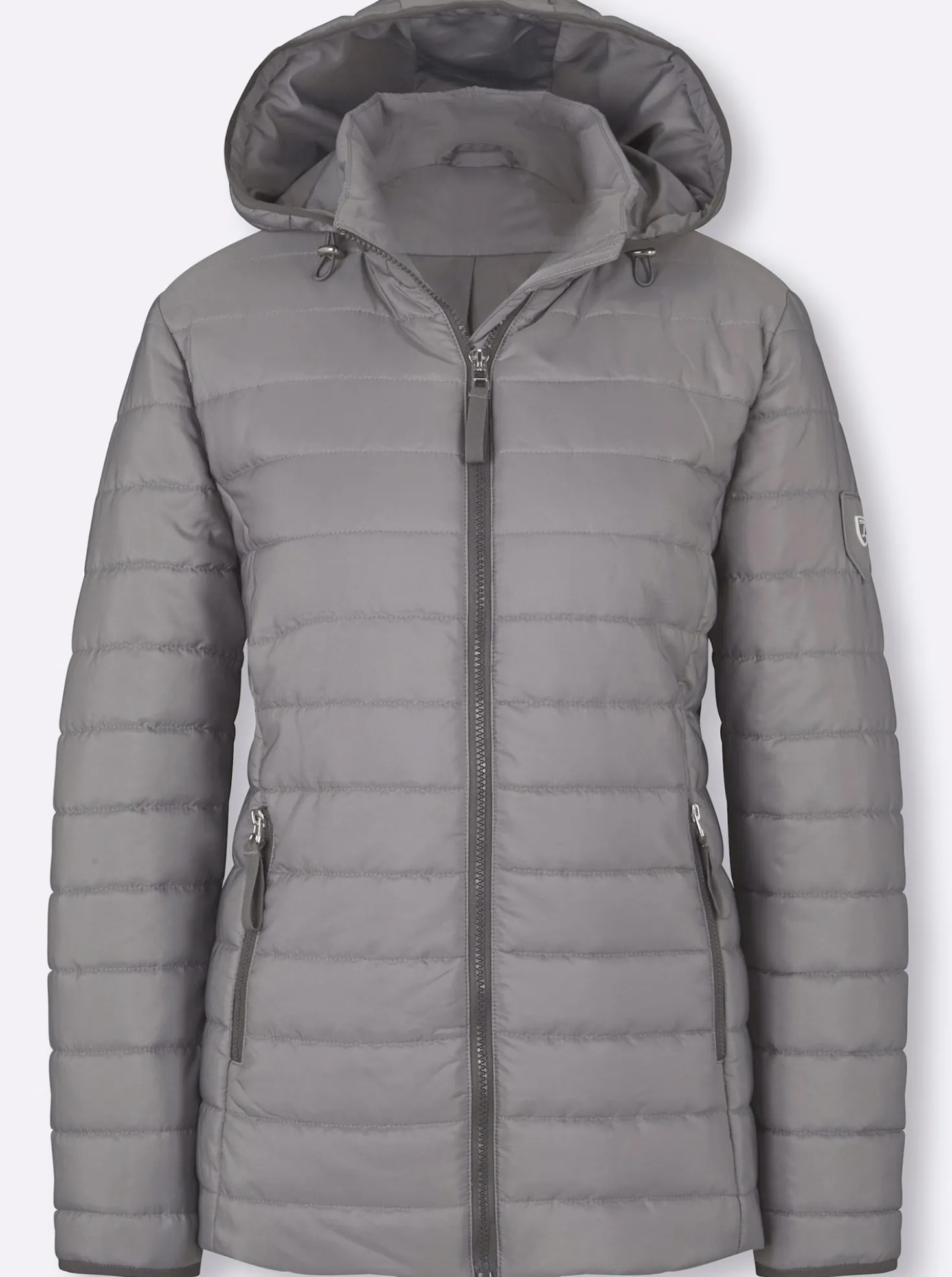 Steppjacke mit kontrastfarbenen Akzenten