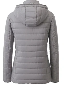 Steppjacke mit kontrastfarbenen Akzenten