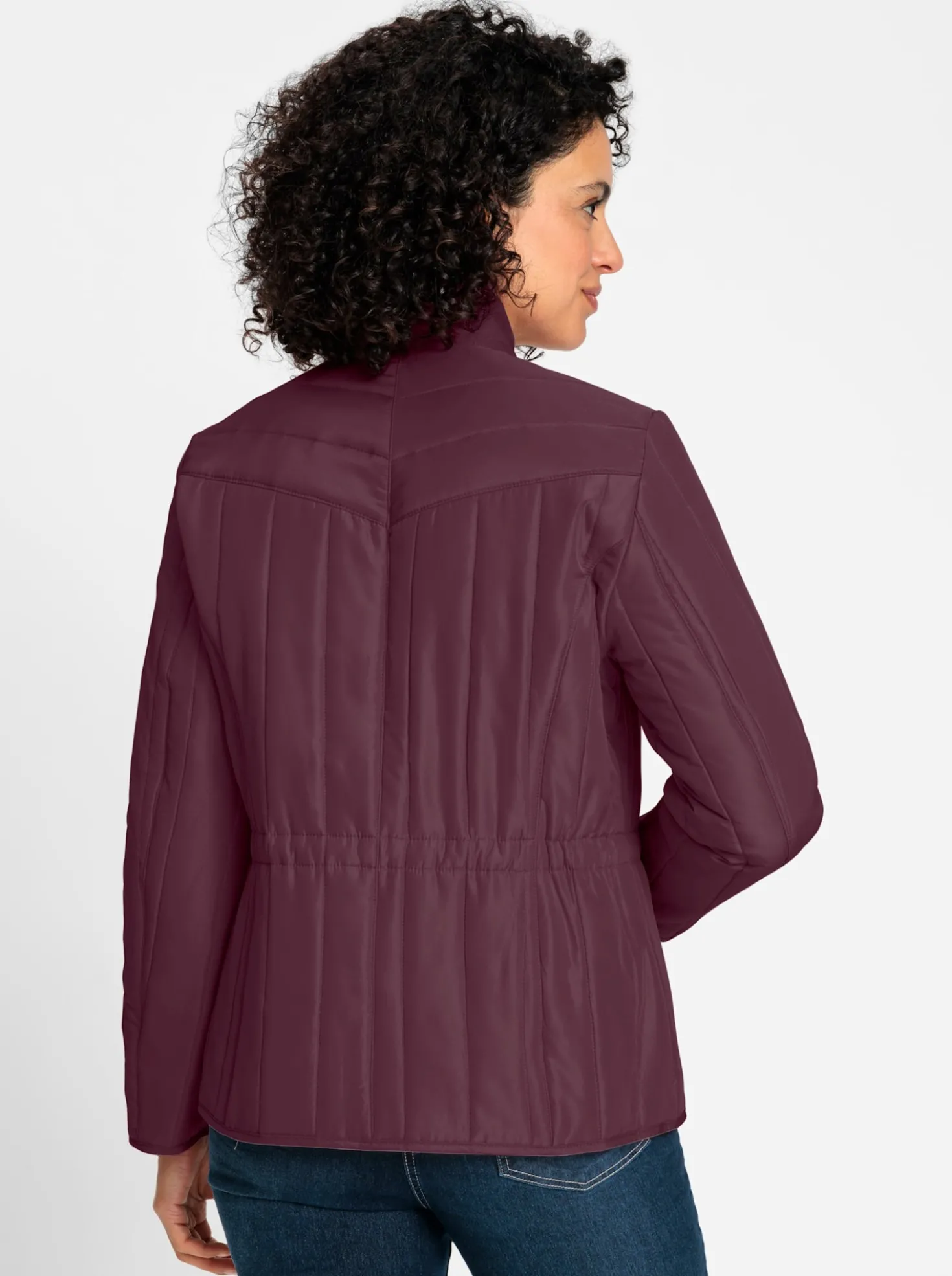 Steppjacke mit Längssteppung