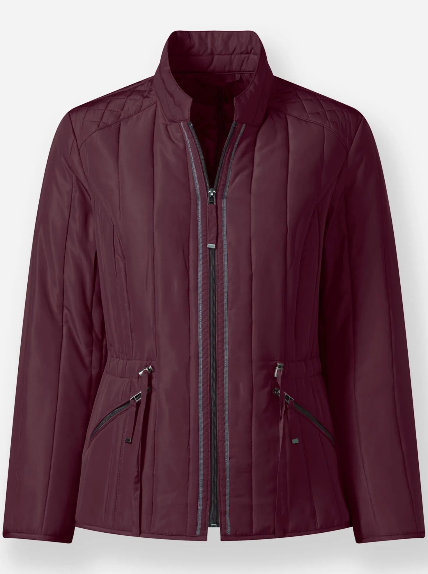 Steppjacke mit Längssteppung
