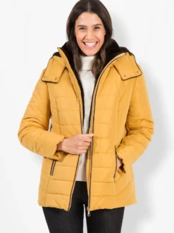 Steppjacke mit Teddy-Fleece innen
