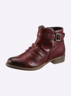 Stiefelette in Leder-Optik