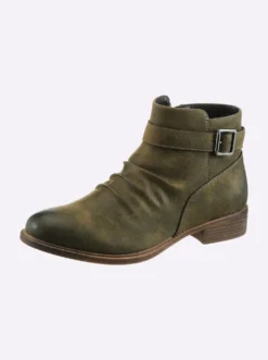 Stiefelette in Leder-Optik