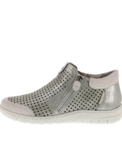 Stiefelette mit Glanz-Effekt