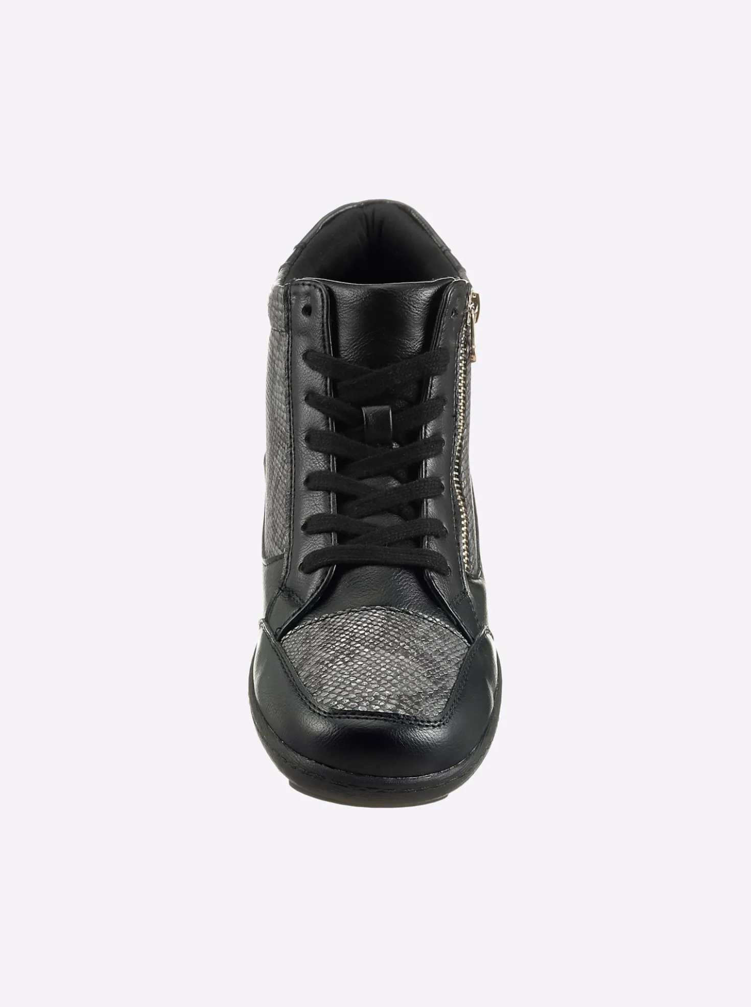 Stiefelette mit Kroko-Prägung