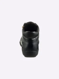 Stiefelette mit Kroko-Prägung