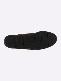 Stiefelette mit Nubukleder